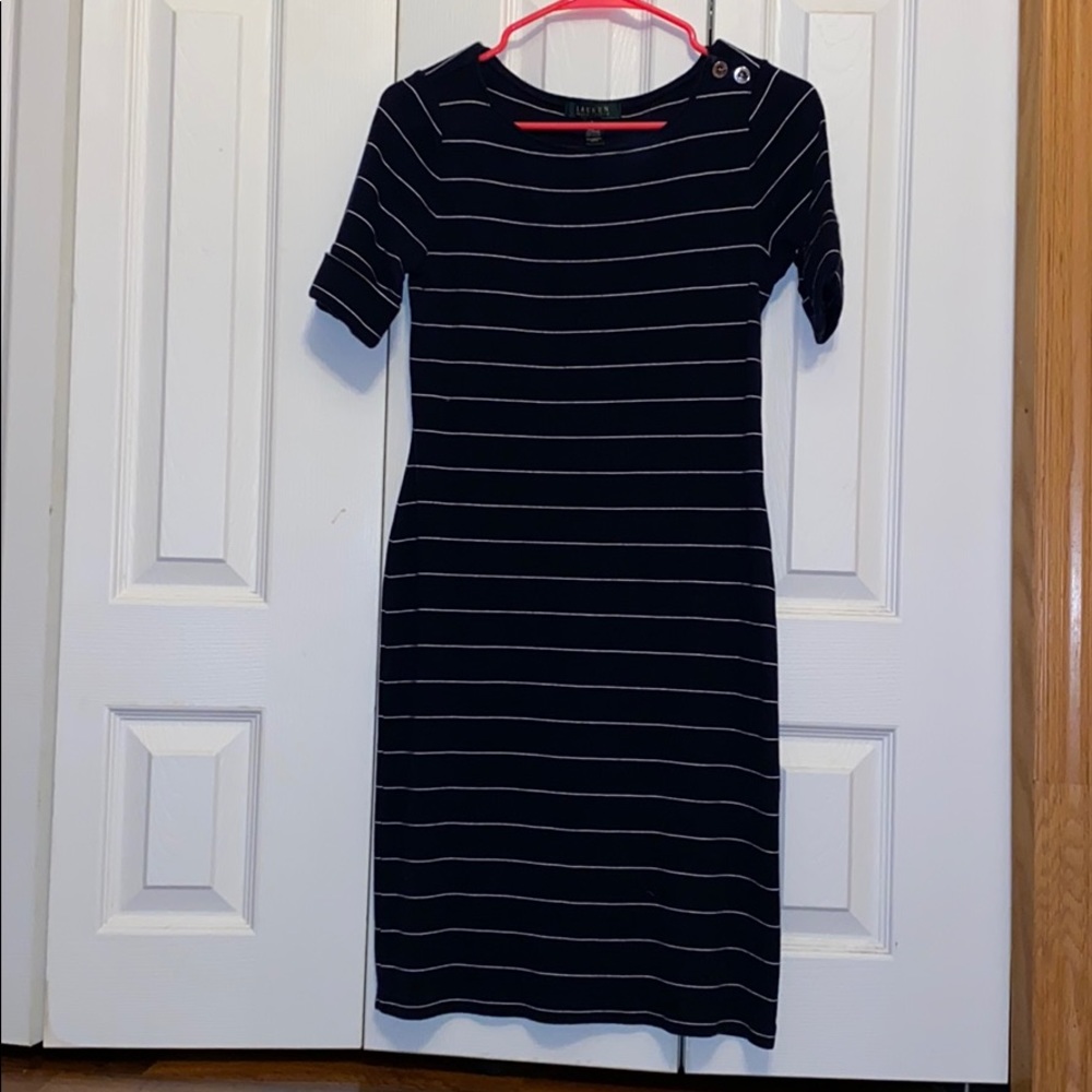 Lauren Ralph Lauren Navy Blue Tshirt Dress